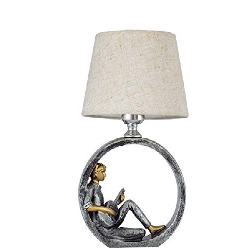 SUPERIORVZNDNovelty Romantic Boys Lamp Simple Modern Reading Light Hotel Study Led Table Lamp with Dimmer Switch Decoration for Kid Adult Home Living Room