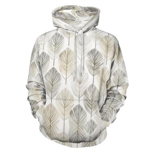 Sweat à capuche texture plume design original pull contre le froid