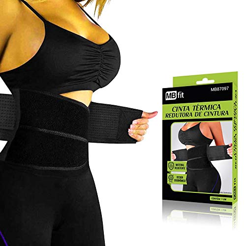 CINTA TERMICA REDUTORA DE CINTURA PRETA AJUSTAVEL