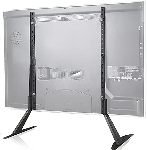 WALI Universal TV Stand Tabletop, for Most 22 to 65 inch LCD Flat Screen TV, VESA up to 800 by 500mm (TVS001), Black