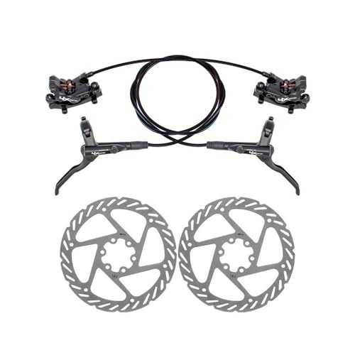 Freio disco hidráulico alumínio RX 4 pistões dianteiro e traseiro com rotores