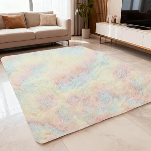 Tapis de sol doux moelleux et moderne 90x150 multicolore - 3