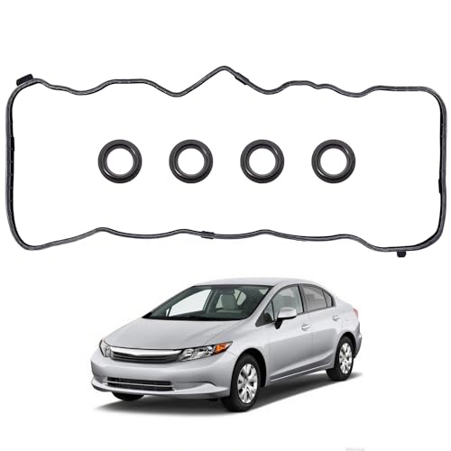 Image of Sorello Engine Valve Cover Gasket Set Compatible with Honda Civic 2006-2015 for Honda HR-V 2016 2017 for Acura ILX 2013 2014 2015 2.0L 2.4L - Replace VS50741R VS50563 12341RNAA01