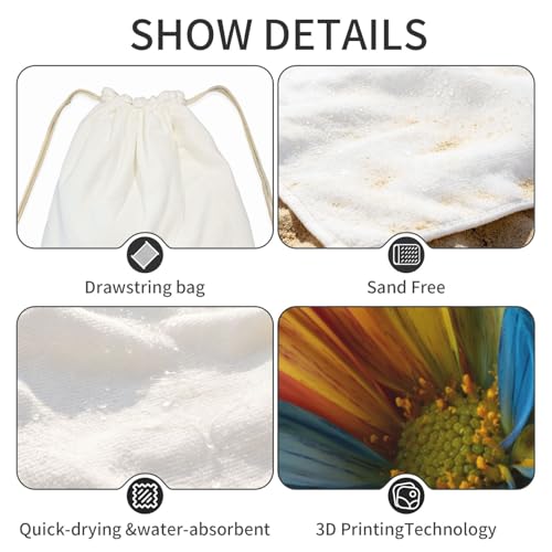 Serviette de plage imprimé d'été pour des vacances libres et légères