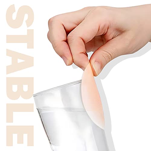 MUQU Nipple Covers Breast - No Show Pasties Reusable Women Sticky Seamless Silicone Breast Covers 4 Pairs Petals4