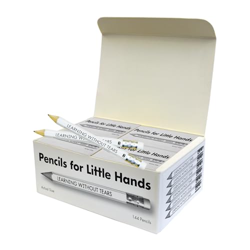 Handwriting Without Tears Learning Without Tears Pencils for Little Hands, Age 5+, Kindergarten, 144#2 Graphite Pencils, Mini Pencils, Bulk School Supplies, Tutoring, Writing