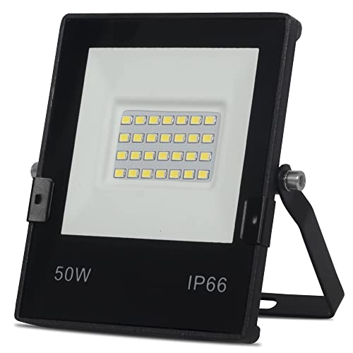 Refletor de Led 50w Super Holofote 6500k Luz Branco Frio Externo a Prova D'água Bivolt 100-240v Dec