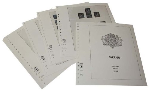 LINDNER Das Original Suède feuilles pré-imprimées 1972-1980