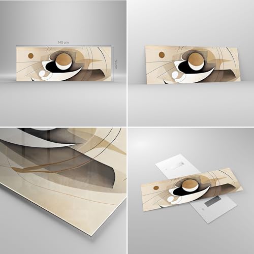 Miniatura 2 de Vidrios Decorativos Abstracción Moderno Pedazo Cuadro Sobre Vidrio Moderno 140x50cm Decoracion Salon Cocina Cuadros Pared Impresiones Grande Xxl Impresión En Cristal Wall Art Prints Gab140x50-5802