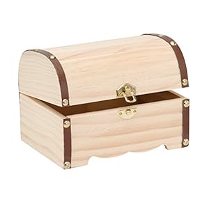 Glorex GmbH 6 2003 215 schatkist van grenenhout, FSC Mix 18 x 13 x 12,5 cm naturel