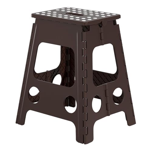 Bontand 折りたたみ踏み台 安全ロック設計 2024年新登場 幅38×奥行29×高さ45cm ステップスツール コンパクト収納 アウトドア&室内用 (カーキ)
