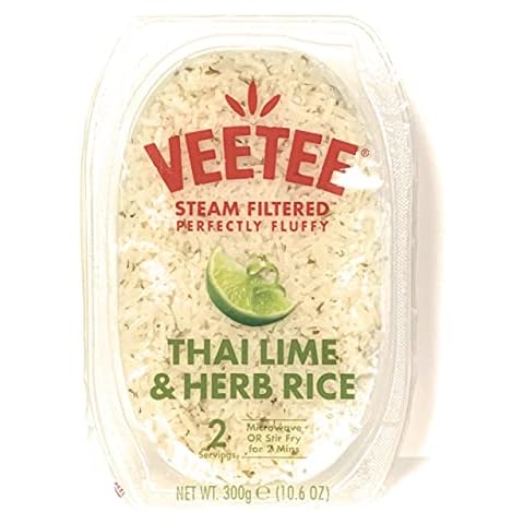 Veetee Steam Filtered Perfectly Fluffy Thai Lime & Herb Rice 10.6 Oz (2 pack) Cover