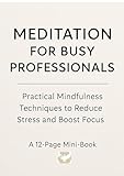 Meditation for Busy Professionals: Practical Mindfulness Techniques to Reduce Stress and Boost Focus