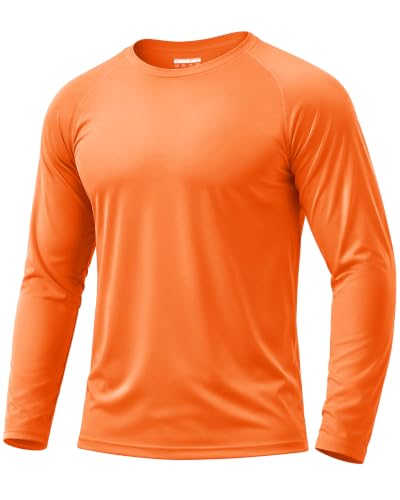 Boladeci Mens Long Sleeve T Shirts UPF 50+ Sun Protection Clothing UV SPF Shirts Rash Guard Moisture...