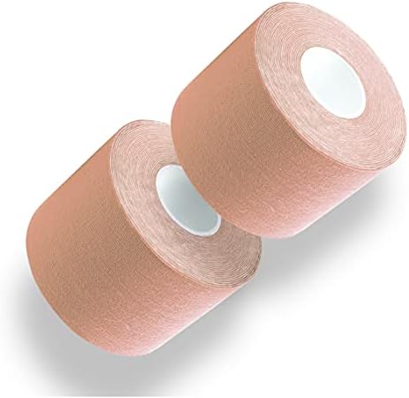 Kinesiology Tape Roll Sensitive & Radiated Skin | Physical Therapy Muscle Strains | High-Grade Water-Resistant Material | Shoulder, Wrist, Knee, Ankle