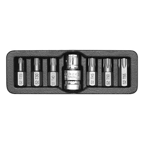 Image of Yato YT-0410 Screwdriver Bit 7 Pieces Set of Torx Bits for Drill Machine|Screwdriver Bits for Long Drill|Carpenter |Furniture Tools|Screw driver Bits|Bit Extension|Bit set all sizes