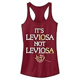 Harry Potter Womens and The Deathly Hallows Leviosa Fast Fashion Racerback Tank Top Shirt, Scarlet, Small US