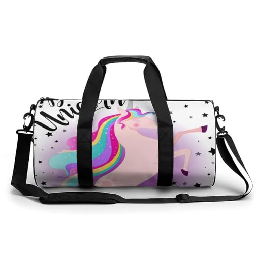 Sac de sport licorne arc-en-ciel pour la gym et les week-ends d'enfer des fillettes