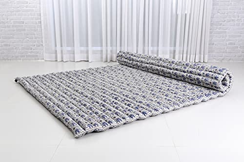 Image of Leewadee Extra Wide Thai Roll Mat 75 x 57 inches Kapok Firm