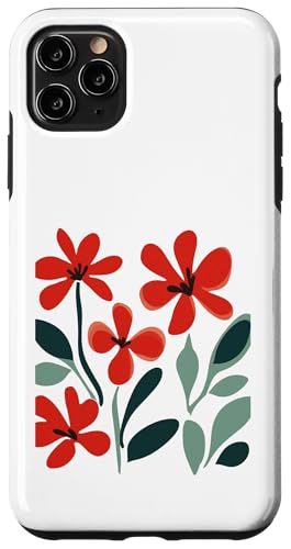���ۓI�ȐԂ��ԃ{�^�j�J���u���[���f�U�C���B �X�}�z�P�[�X iPhone 11 Pro Max �p
