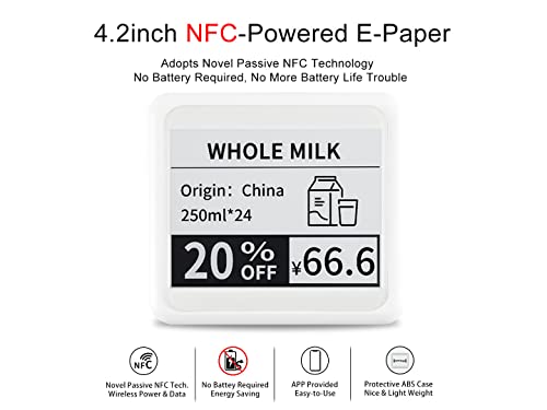 Nfc Epaper Epaper Display Waveshare 4.2 Inch NFC-Powered E-Paper Display - No ...