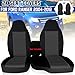 HHENGYISOUL Car Seat Cover Fit for Ford Ranger 2004-2012 60/40 Highback, 2 PCS Front Car Seat Covers for 2004 Ford Ranger Seat Covers,Breathable Cotton Replacement Seat Covers,Deep Grey