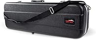 DURABLE ABS EXTERIOR: Provides a lightweight yet tough shell for dependable protection CONTOUR-MOLDED PLUSH LINING: Cradles the 16–16.5” viola securely and guards against impact DUAL BOW STORAGE: Coated metallic posts in molded top and frog area hold...