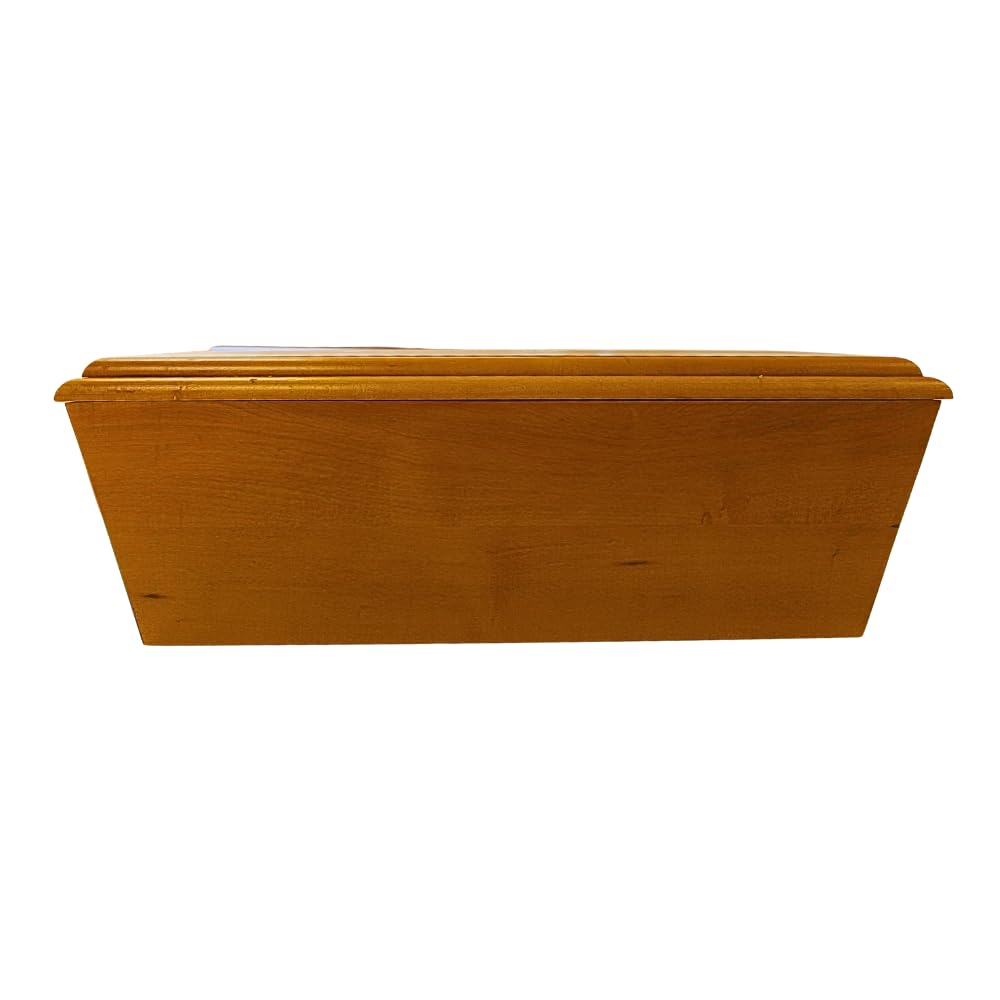Cercueil en chêne de qualité supérieure pour Animaux de Taille Moyenne - Cercueil pour Chien - Cercueil pour Chat - Cercueil pour Beagle - Caisse funéraire en Bois Massif pour Grands Animaux - Marron