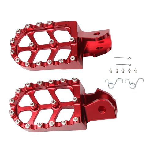 Repose-pieds CNC rouge pour moto Talaria Sting et Sur Ron Lightbee