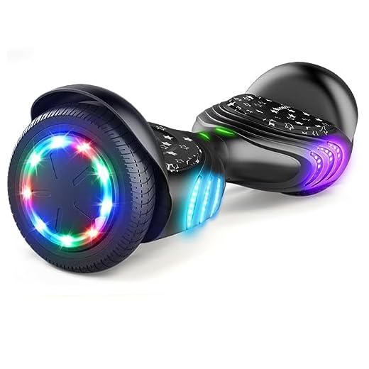 TOMOLOO Hoverboard with Speaker and Colorful LED Lights Self-Balancing Scooter UL2272 Certified 6.5" Wheel for Adults and Child