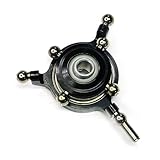 COPTERX 450 Metal CCPM Swashplate for Align Trex 450 V2 V3 Sport RC Helicopter (Black)
