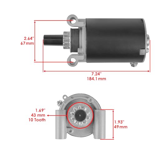 Caltric Starter Compatible con Kohler Cv16 Cv23 Ch14 Cv20 Cv22 Cv461 Cv491 miniatura 2