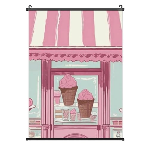Poster sur toile colorée pour salon et cuisine moderne format 40,6 x 61 cm