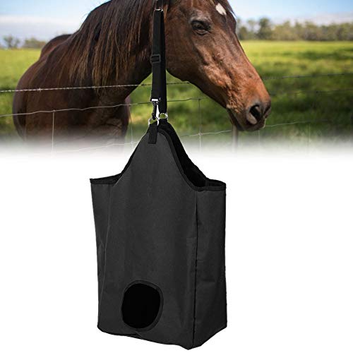 Zerodis Bolsa de feno para alimentação lenta, bolsa de feno para alimentação de cavalo de tecido Oxf