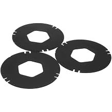 San Jamar Cup Dispenser Gasket Kit, Black, Set of 3