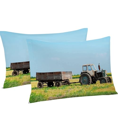 Housse de Couette 220x240 Tracteur en microfibre douce haute densité - 5
