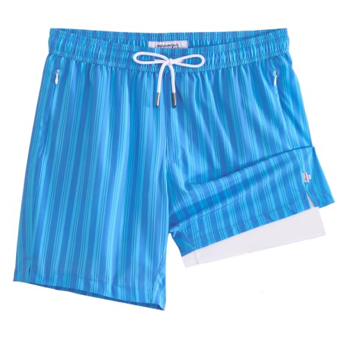 Image of maamgic 2 in 1 Mens Swim Trunks 7 Inch Swim Shorts Swim Suits Board Shorts