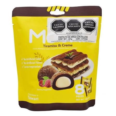 Mochi Dulce Japonés Sabor Tiramisu & Creme, 120 gr