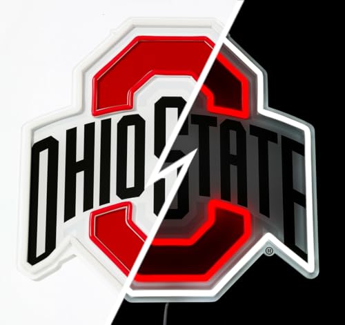 Saturday Neon Officially Licensed NCAA Ohio State Buckeyes LED Neon Light Up Sign 15 W x 14.90 H - Perfect for Fans and Alumni