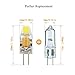 ZHENMING G4 LED Bulb Bin-pin Light Bulb 3W(30W Halogen Equivalent) AC/DC 12V 340 Lumens Daylight White 6000K Pack of 10
