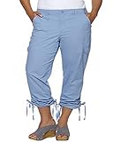 Gloria Vanderbilt Women's Zoey Rouched Lightweight Cargo Crop Short