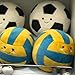 MUALML Cute Volleyball Stuff Soft Sports Stuffed Plush Pillow, Funny Plush Volleyball Gifts for Teen Girls Boys