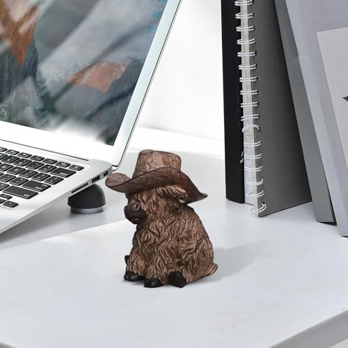 Figurine de vache en résine cadeau Saint-Valentin et fête de Pâques - 3