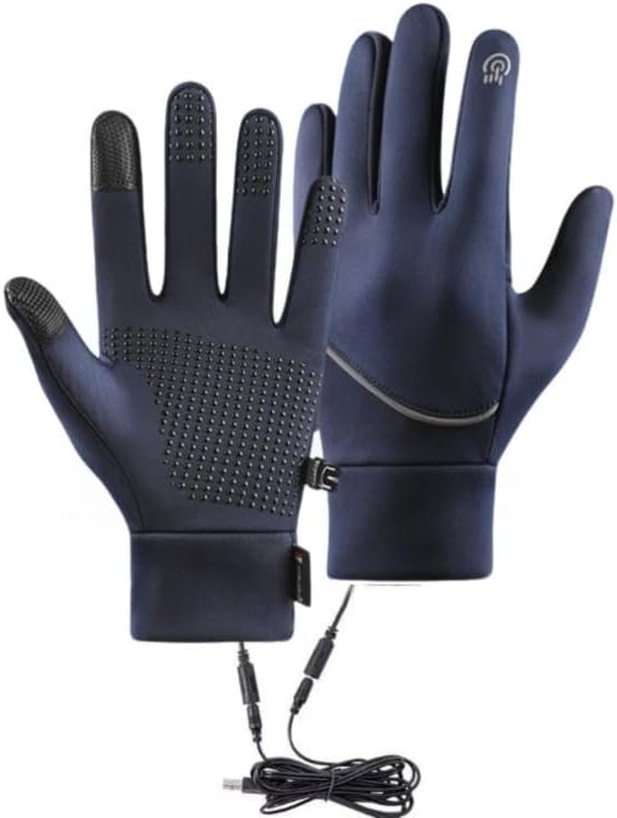 Winter Heated Gloves for Men Women Full Finger Electric Hand Warmers Gloves for Cold Weather Skiing Cycling Golf Hiking