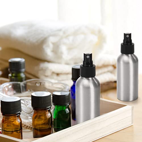 Youeon 12 Pack 4 Oz Fine Mist Spray Bottles, Reusable Aluminum Empty Spray Bottles, Small Refillable Bottle for Travel, Cosmetic, Perfume, Toner, Essential Oil Storage, Leak Proof3