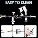 21 Pieces Airbrush Nozzle Cap Kit Airbrush Needle Replacement Parts Airbrush Needles with Wrench and Airbrush Cleaning Kit Replacement Part for Airbrush Sprayer Accessories, 0.2/0.3/0.5 mm