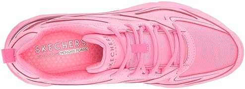 Skechers Women's TRES-AIR UNO-GLIMM-AIRY Sneaker, 6.5 Pink | Image 4