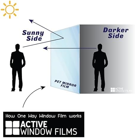76cm x 1 Metre - Silver Reflective Window Film (Solar Control & Privacy Tint - One Way Mirror/Mirrored Glass)