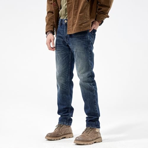 Jeans Pants Trousers Denim Spring and Autumn Men's Wear Non Elastic Water Wash Craftsmanship Slimming Small Classic3