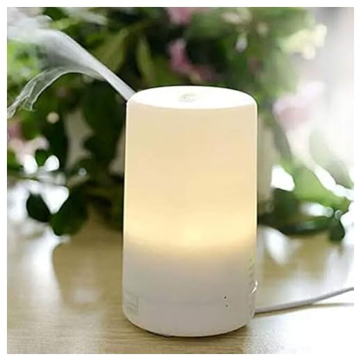 100 ml USB mini essential oil aroma diffuser, automatic off safety switch - 7 color LED lights and 4 timer settings suitable for home office car travel aroma diffuser (white)